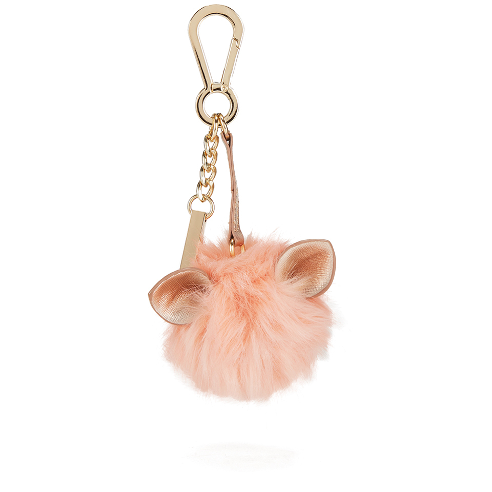 Dune Jerry Faux Fur Pom Pom Keyring - Nude