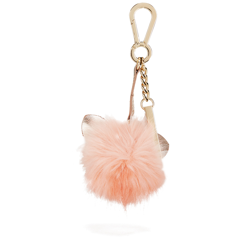 Dune Jerry Faux Fur Pom Pom Keyring - Nude