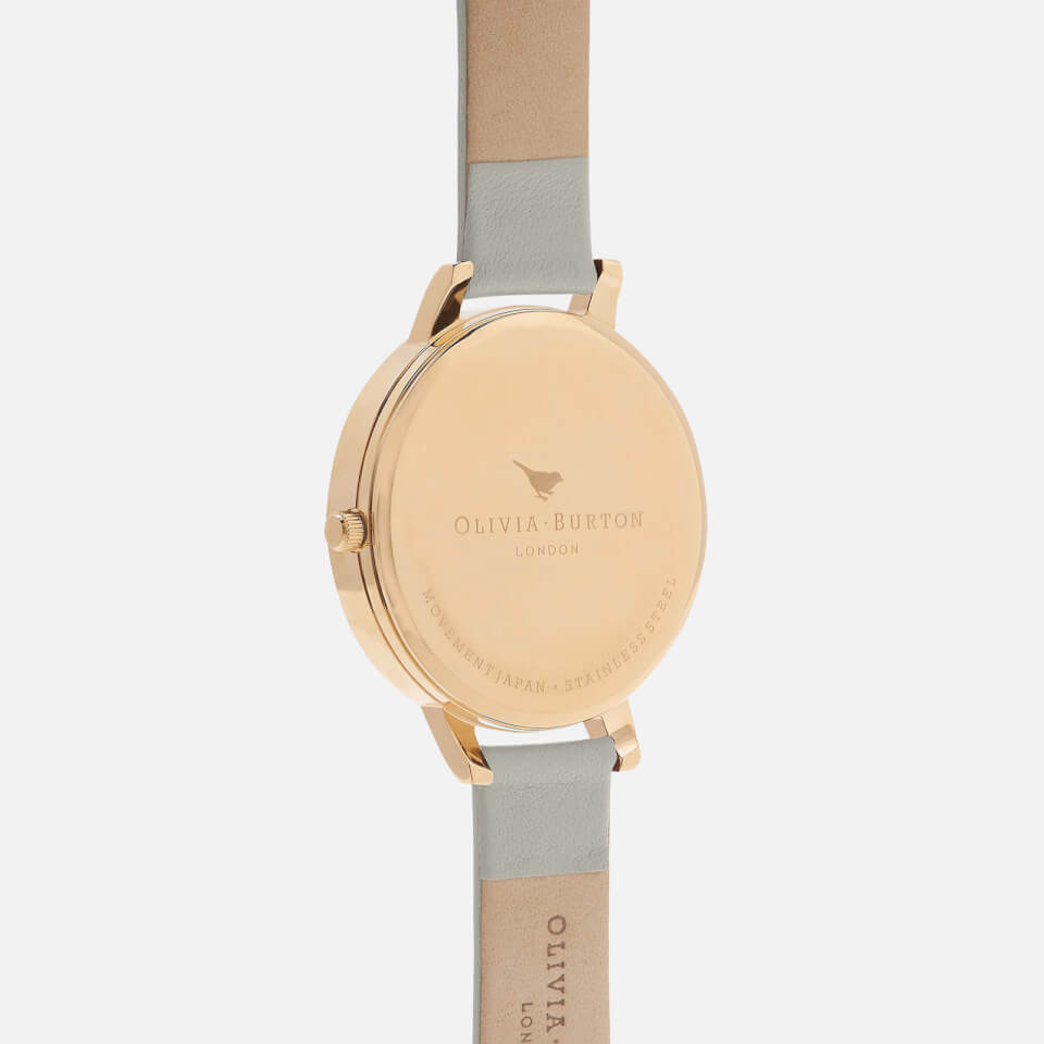 Olivia Burton Women's Big Dial Watch - Grey/Gold