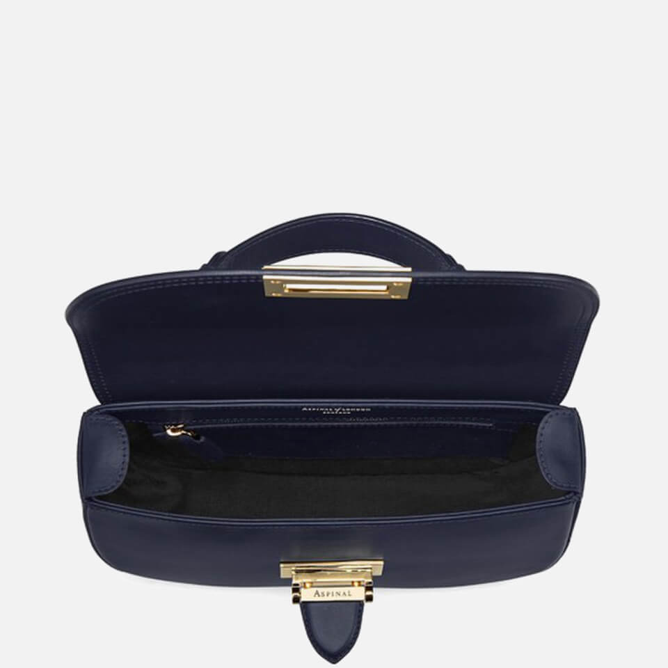 Aspinal of London Women's Letterbox Saddle Bag - Navy
