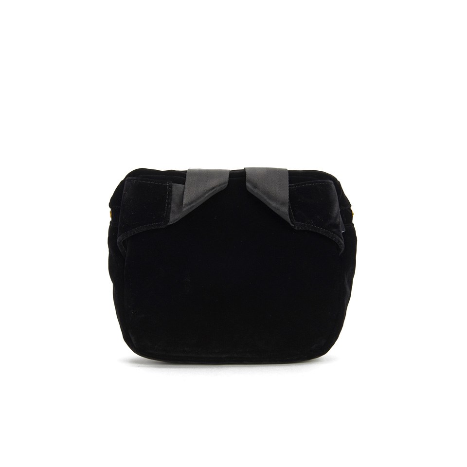 Black velvet bum bag discount