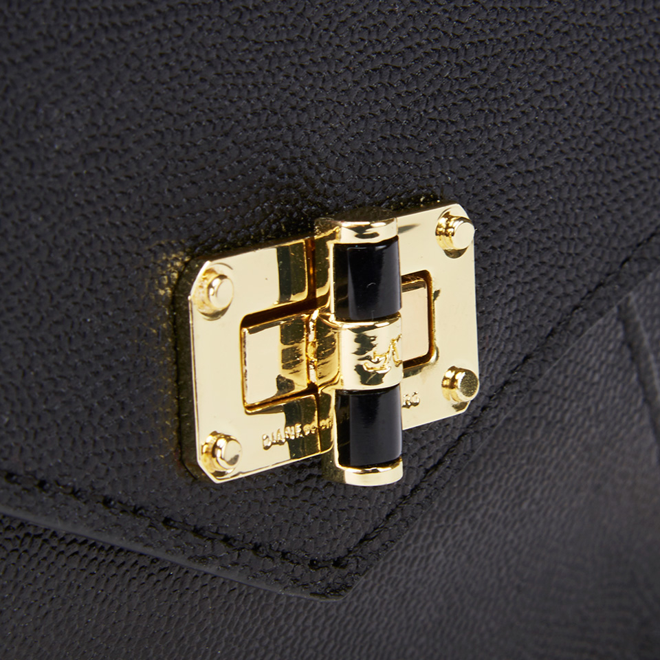 Diane von Furstenberg Women's Gallery Bitsy Small Leather Cross Body Bag - Black