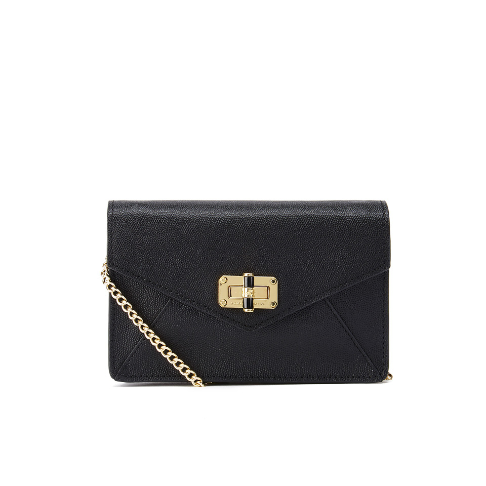 Diane von Furstenberg Women's Gallery Bitsy Small Leather Cross Body Bag - Black