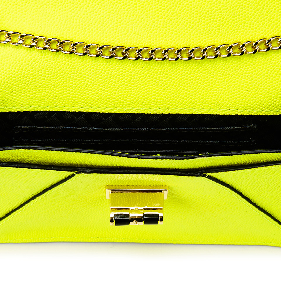 Diane von Furstenberg Women's Gallery Bitsy Small Leather Cross Body Bag - Yellow