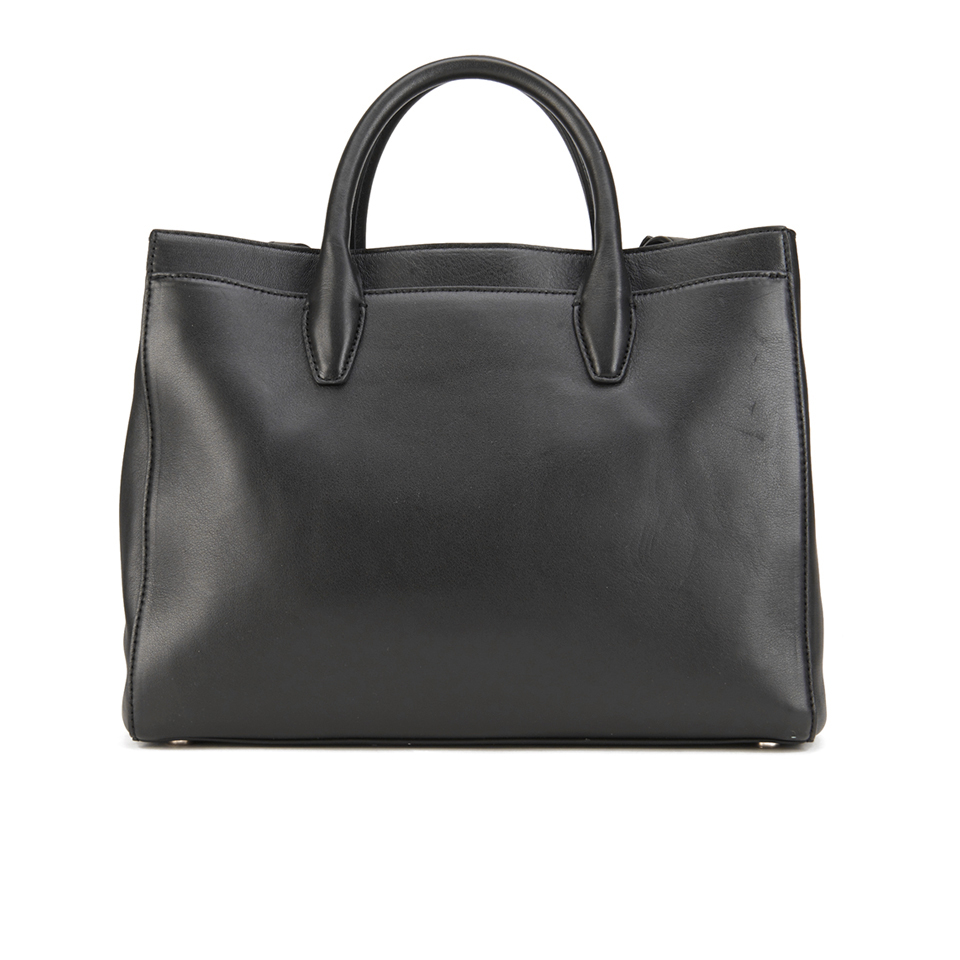 Diane von Furstenberg Women's Gallery Large Secret Agent Leather Tote Bag - Black