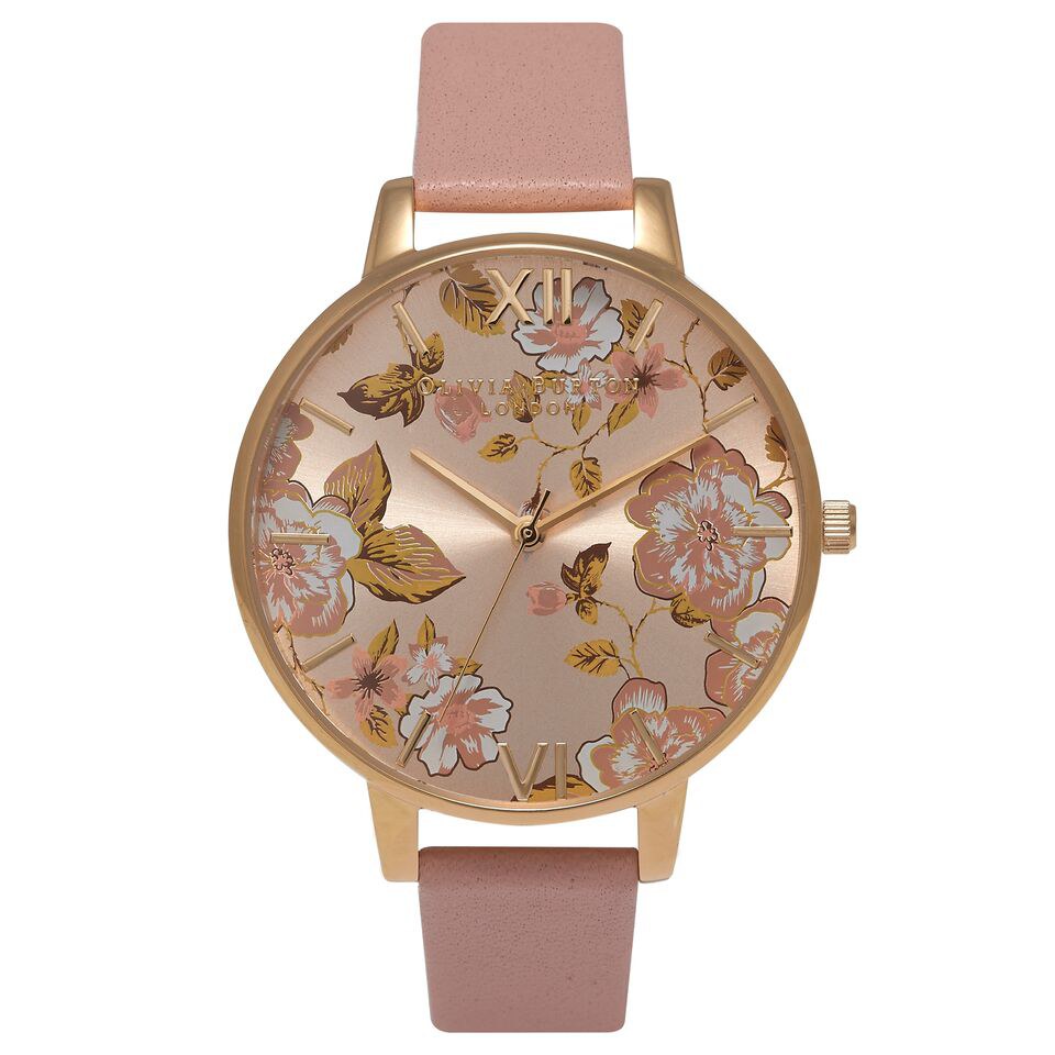 Olivia Burton Women's Parlour Watch - Dusty Pink/Gold