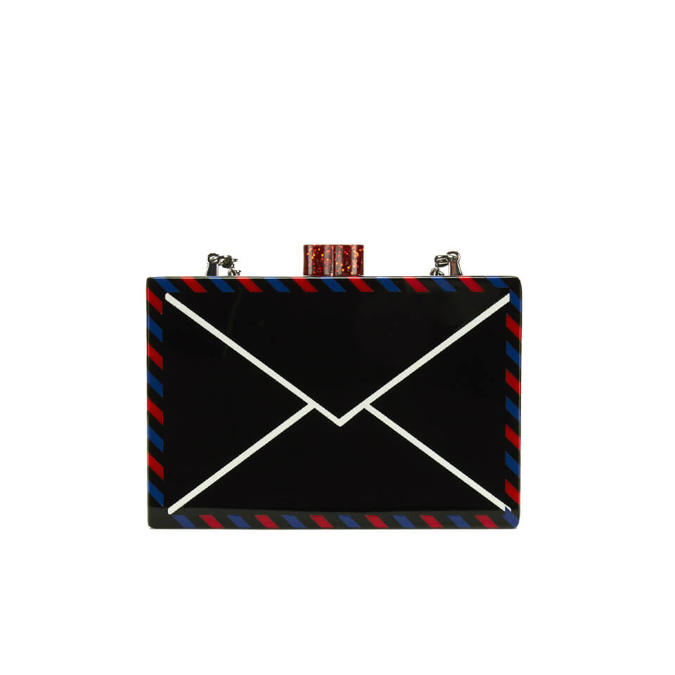 Karl Lagerfeld Women's Postcard Minaudiere Bag - Black