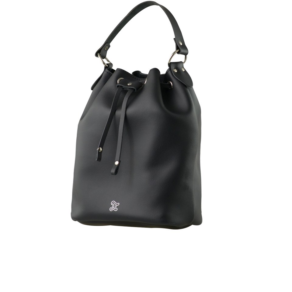 Grafea Women's Leather Bucket Bag - Black