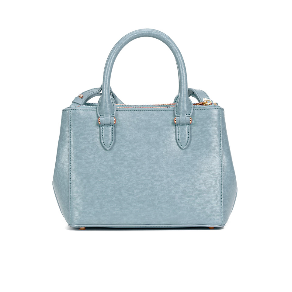 Lauren Ralph Lauren Women s Newbury Mini Double Zip Satchel Cameo Blue