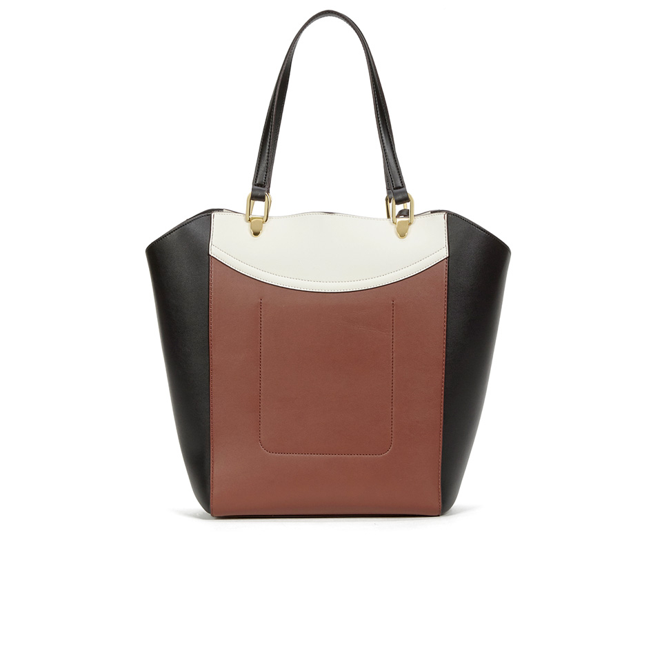 Lauren Ralph Lauren Women's Lexington Tote - Black/Bourbon/Vanilla