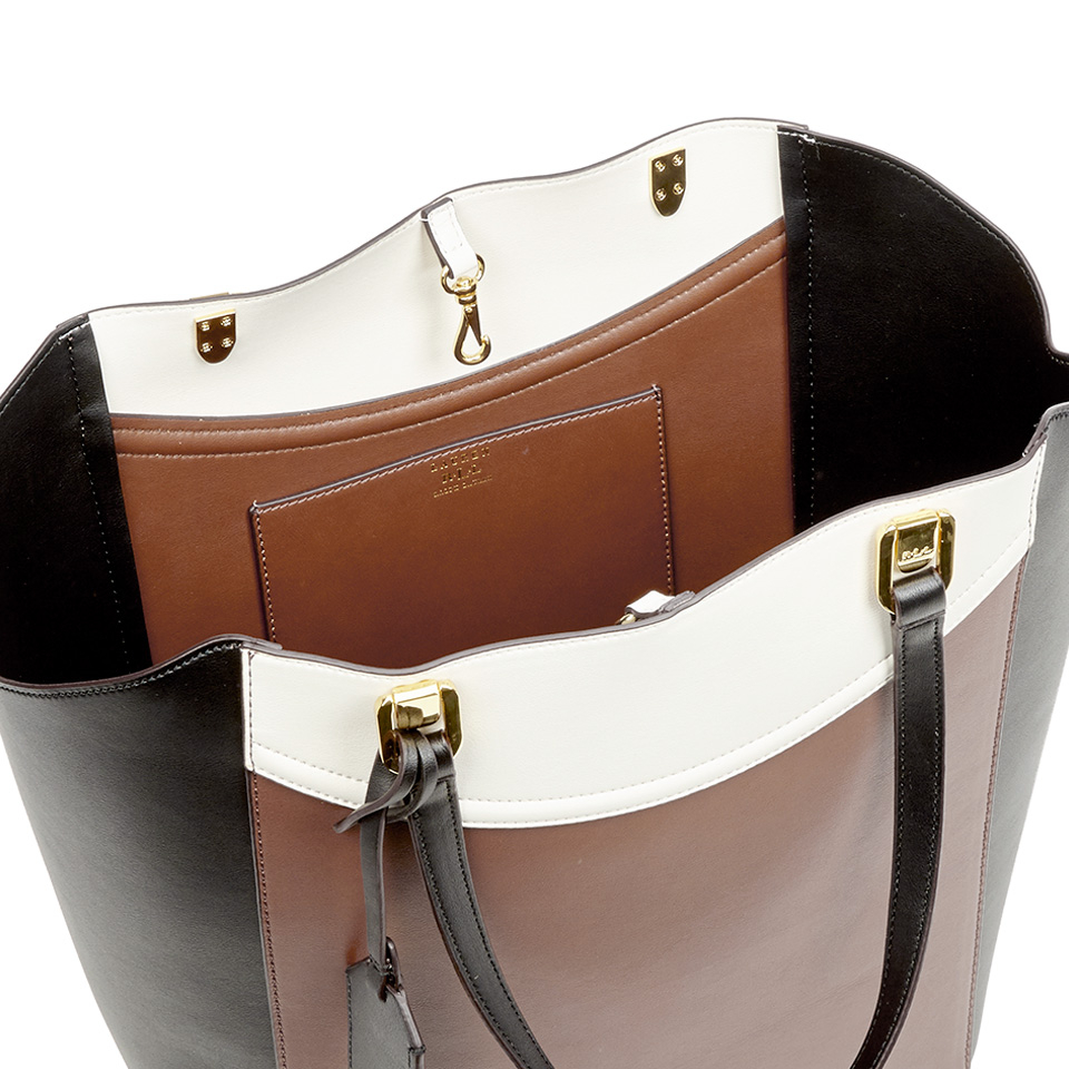 Lauren Ralph Lauren Women's Lexington Tote - Black/Bourbon/Vanilla