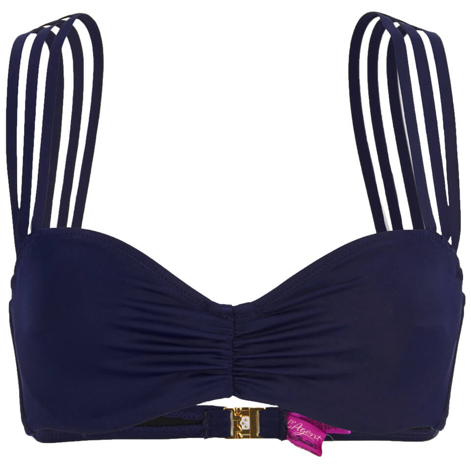 L'Agent by Agent Provocateur Women's Melita Bikini Top - Navy