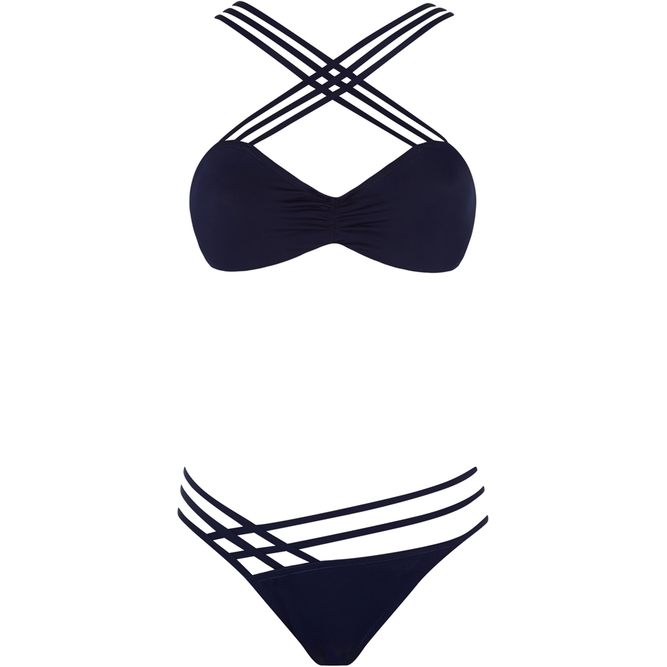 L'Agent by Agent Provocateur Women's Melita Bikini Top - Navy