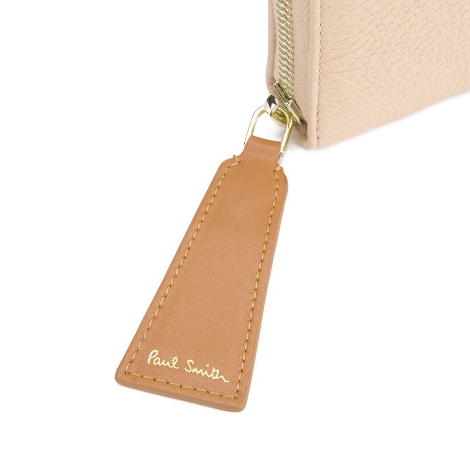 Paul Smith Accessories Women's Leather Large Zip Around Purse - Cream