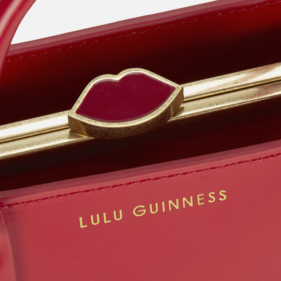 Lulu Guinness Women's Mini Daphne Polished Leather Crossbody Bag - Red