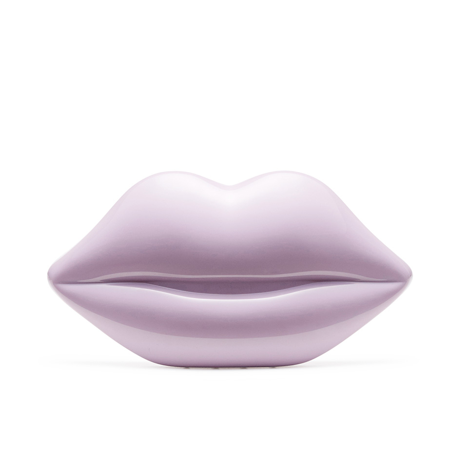 Lulu Guinness Women's Perspex Lips Clutch Bag - Light Magenta