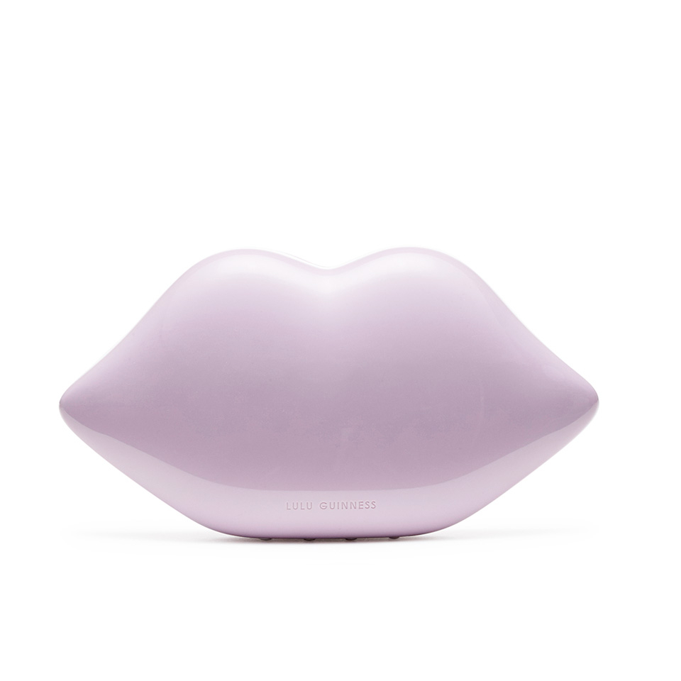Lulu Guinness Women's Perspex Lips Clutch Bag - Light Magenta