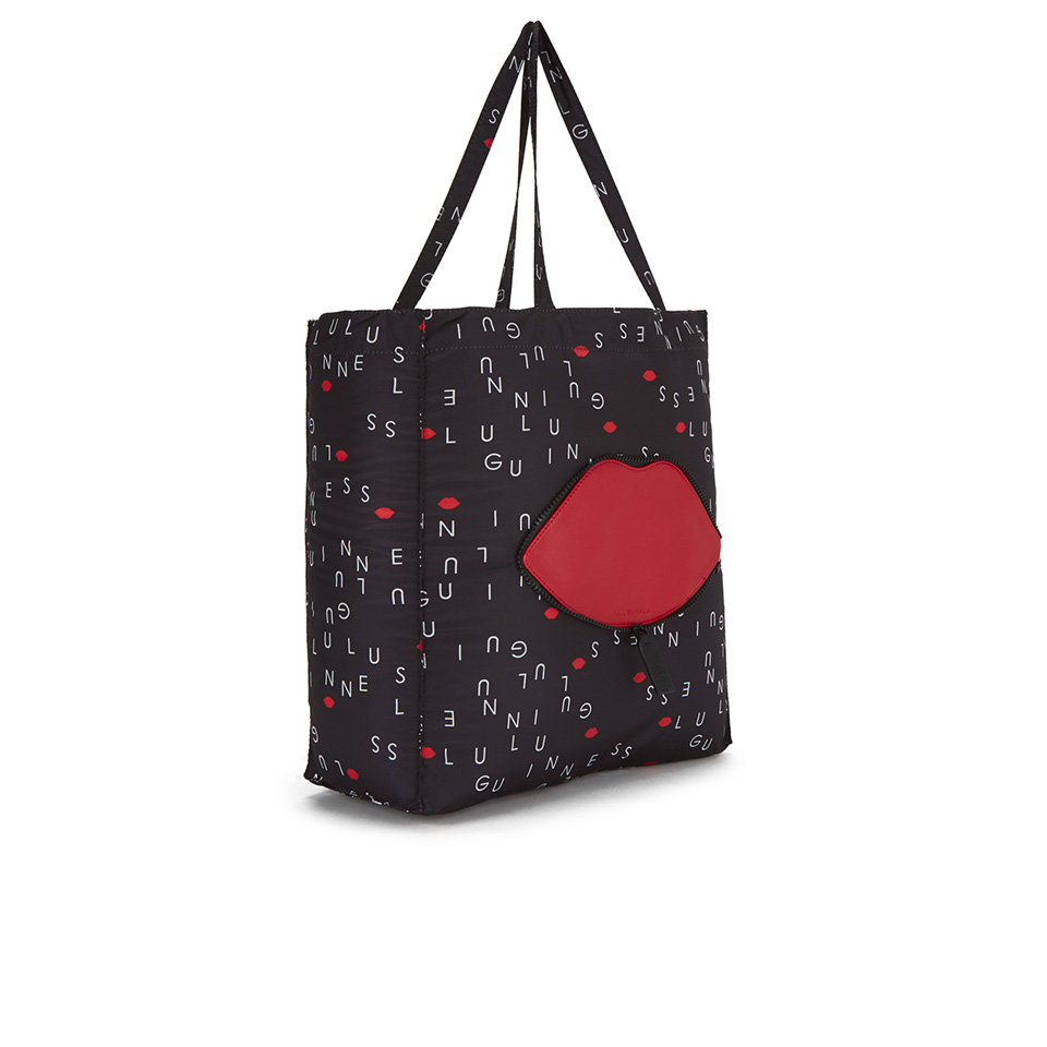Lulu Guinness Women's Lulu Letters Foldaway Shopper Bag - Black