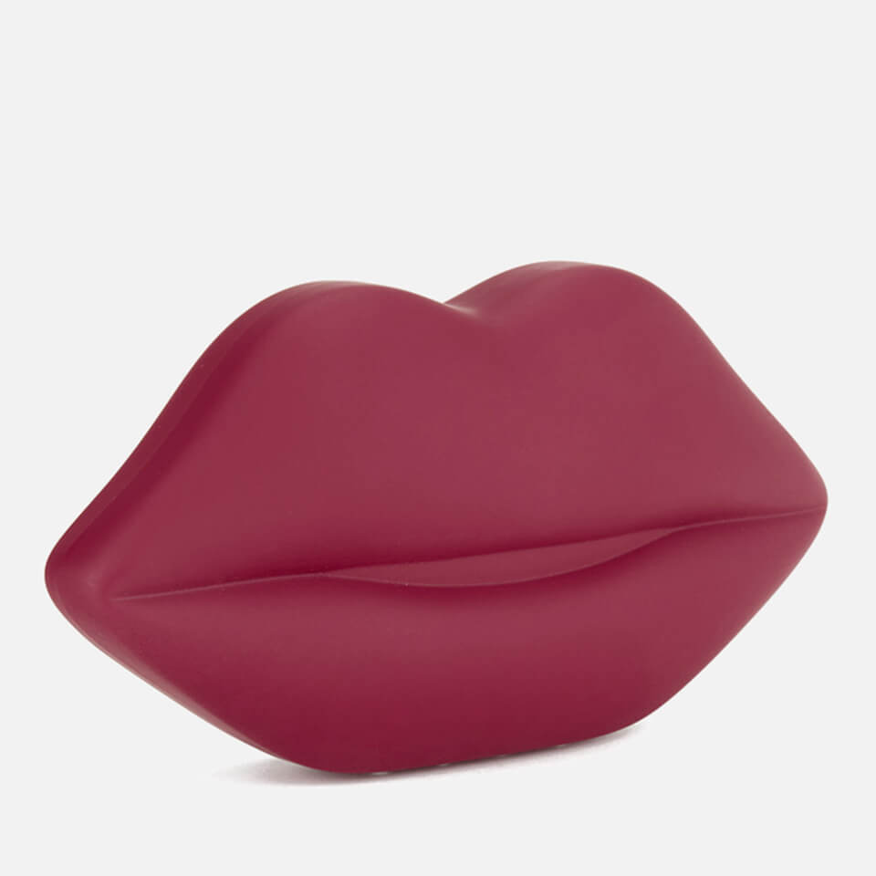 Lulu Guinness Women's Powder Coated Lips Clutch - Red