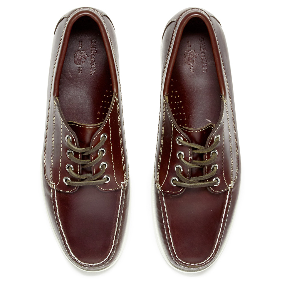 靴 G.H BASS CAMP MOC ORIGINAL G.H. BASS & CO. Men's Camp Moc Leather Boots ~ Brown