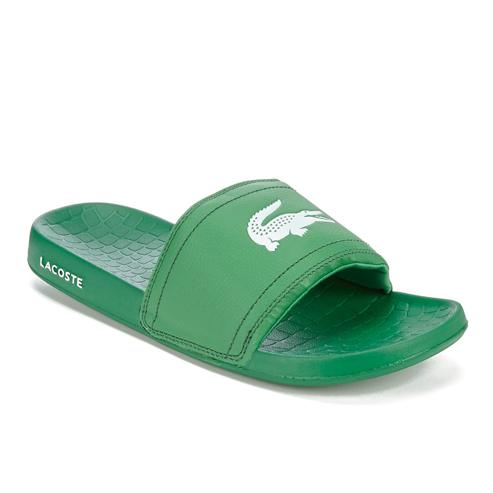 Lacoste Men s Frasier Slide Sandals Green Coggles