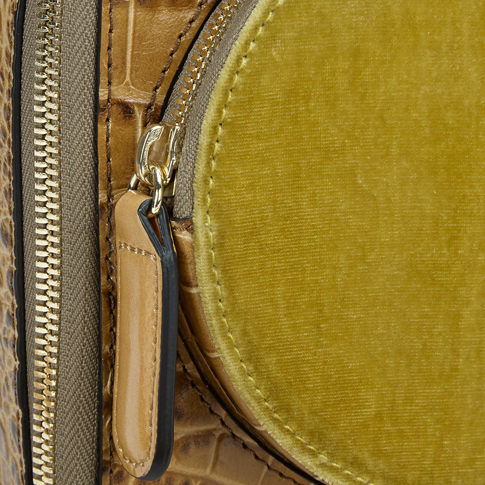 Orla Kiely Women's L'Orla 'OK' Mini Box Cross Body Bag - Tan Croc