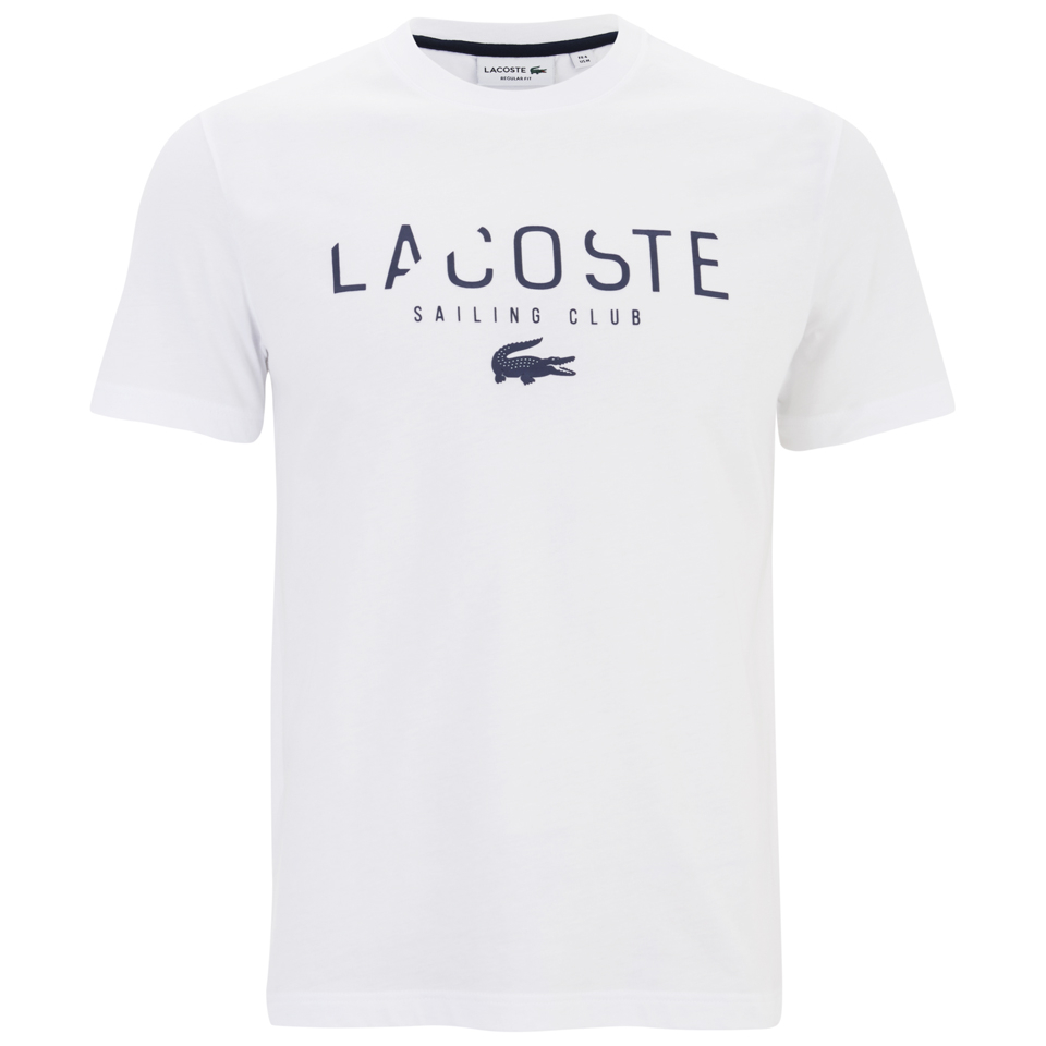 Lacoste Men s Large Logo T Shirt White Coggles