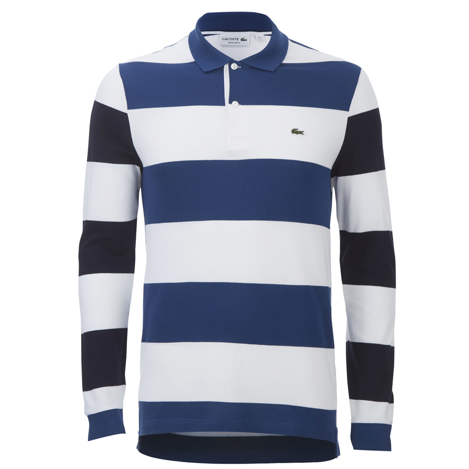 Lacoste long sleeve polo blue shop