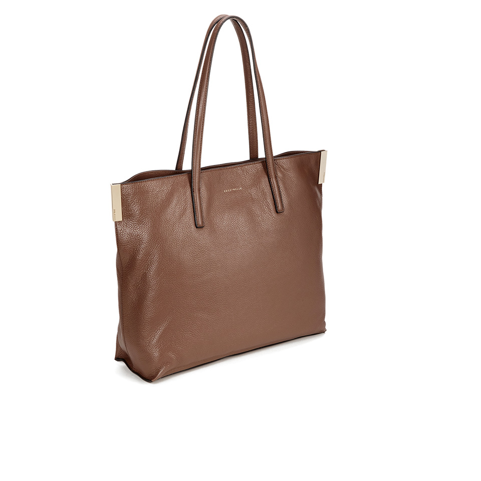Coccinelle Women's New Sophie Leather Tote Bag - Dark Brown