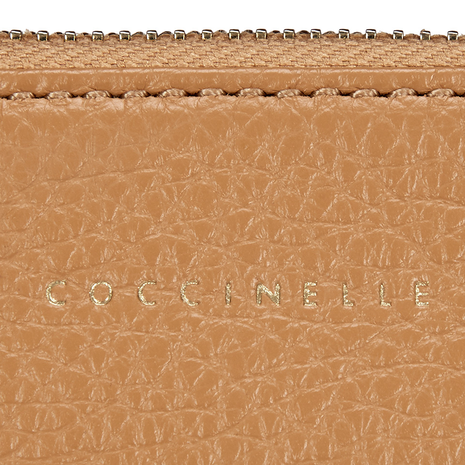 Coccinelle Women's Buste Leather Clutch Bag - Light Tan