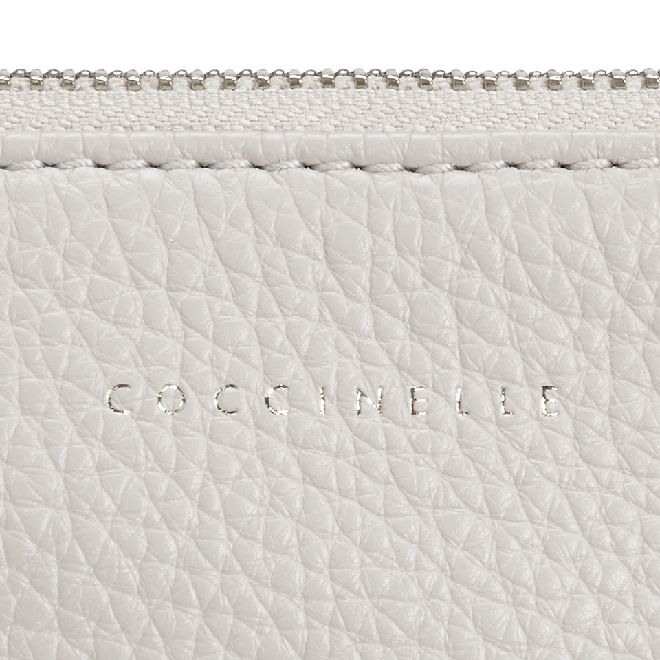 Coccinelle Women's Buste Leather Clutch Bag - White