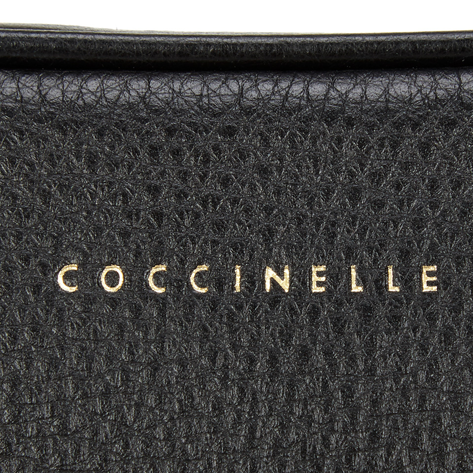Coccinelle Women's Leather Zip Cross Body Bag - Black