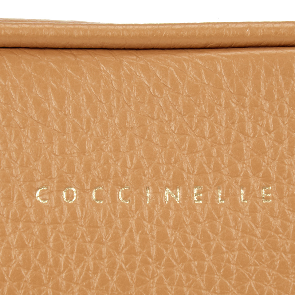 Coccinelle Women's Leather Zip Cross Body Bag - Light Tan