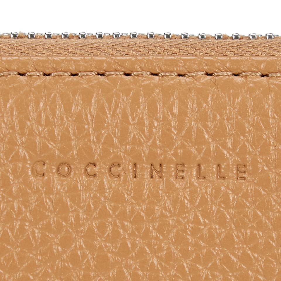 Coccinelle Women's Leather Zip Around Purse Light - Tan