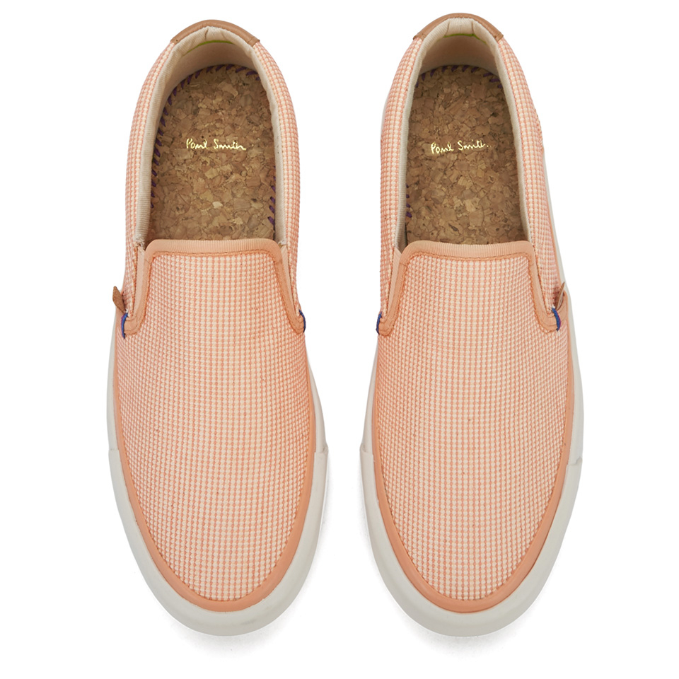 Paul Smith Shoes Women s Bernie Slip On Trainers Vanilla Cotton Allsole