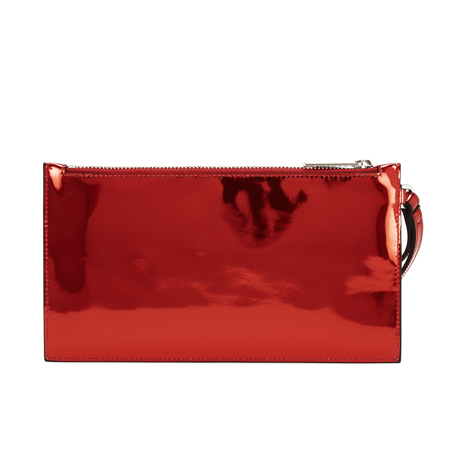 Versus Versace Women's Metallic Clutch Bag - Red