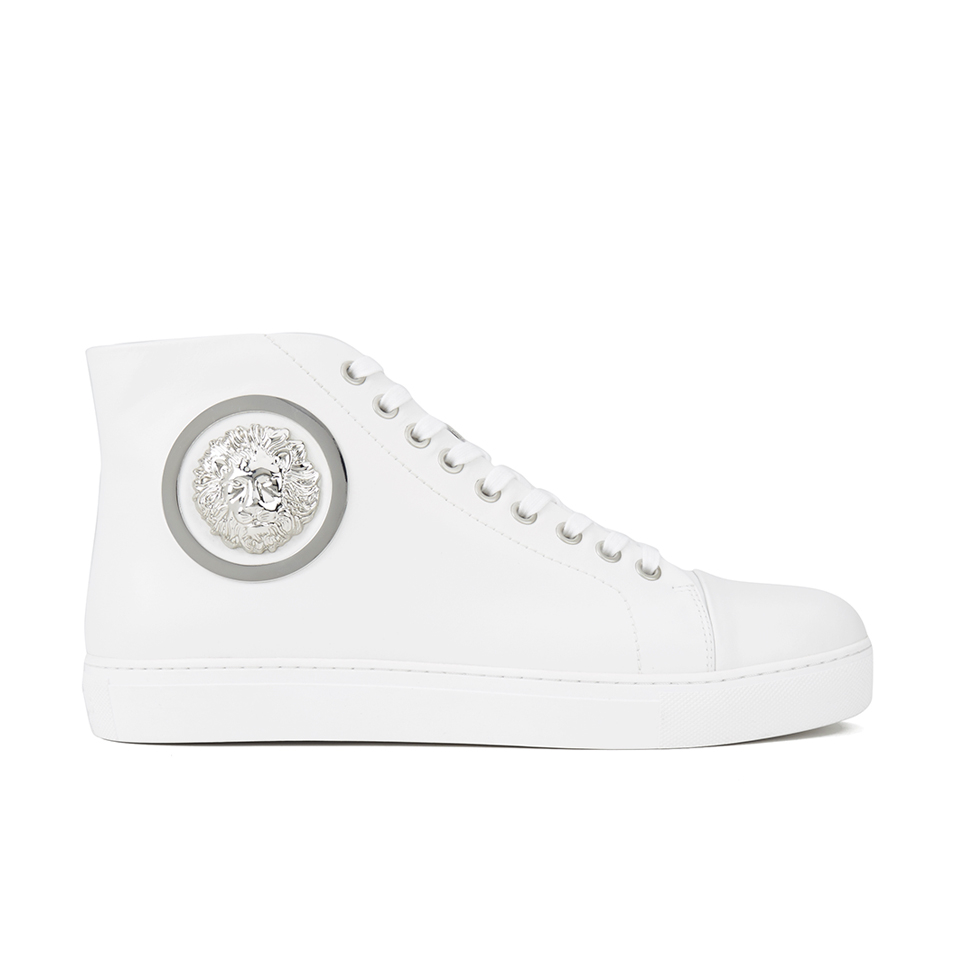 Versus Versace Men's Mid Top Trainers - White | Coggles