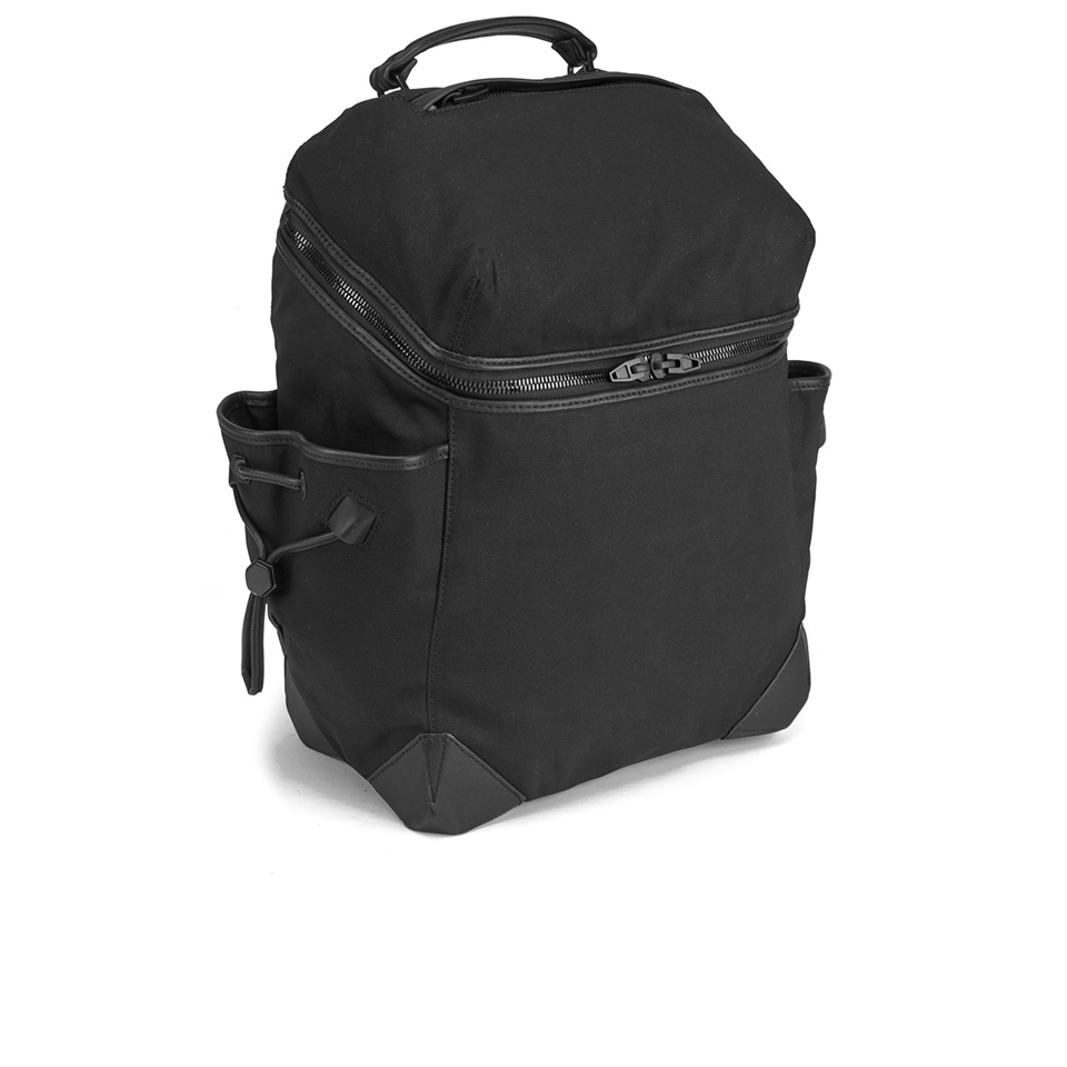 Alexander Wang Men's Small Black Rubberized Canvas Wallie Backpack - Black  | Coggles