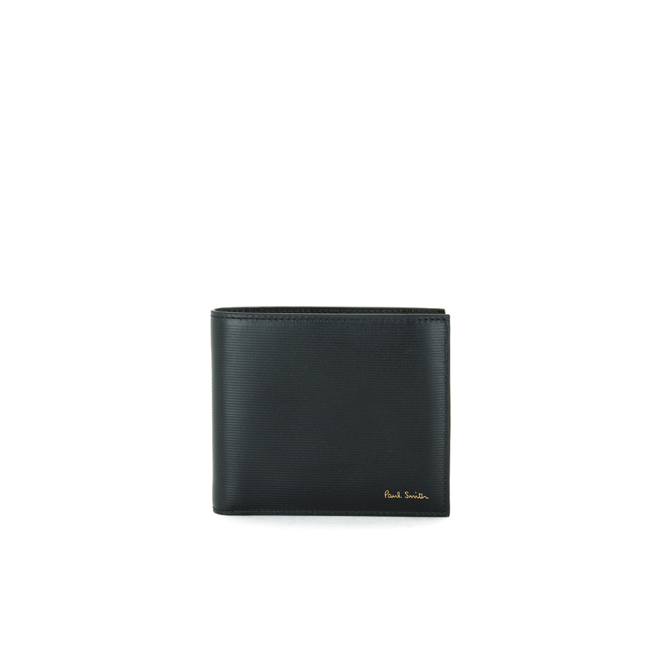 Paul Smith Accessories Men's Stripe Embossed Billfold Wallet - Black