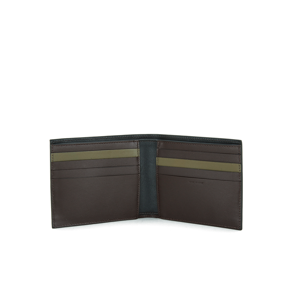 Paul Smith Accessories Men's Stripe Embossed Billfold Wallet - Black