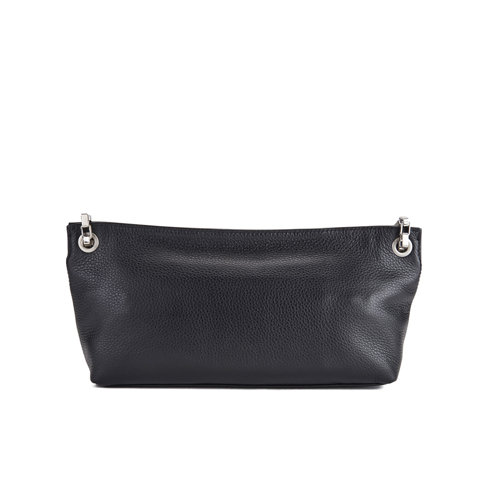 Calvin Klein Women's Kate Pebbled Leather Clutch Bag - Black