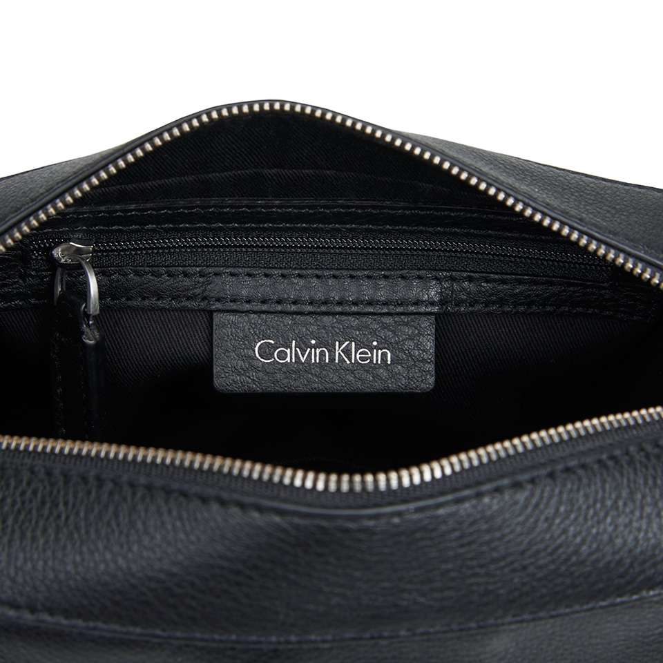 Calvin Klein Women's Kate Pebbled Leather Crossbody Bag - Black