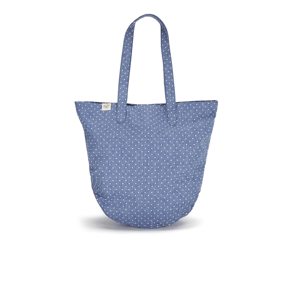 Herschel Women's Auden Crosshatch Polka Dot Tote Bag - Light Blue