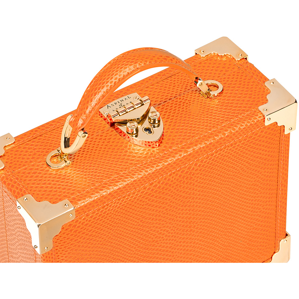 Aspinal of London Women's Mini Trunk Clutch Bag - Orange