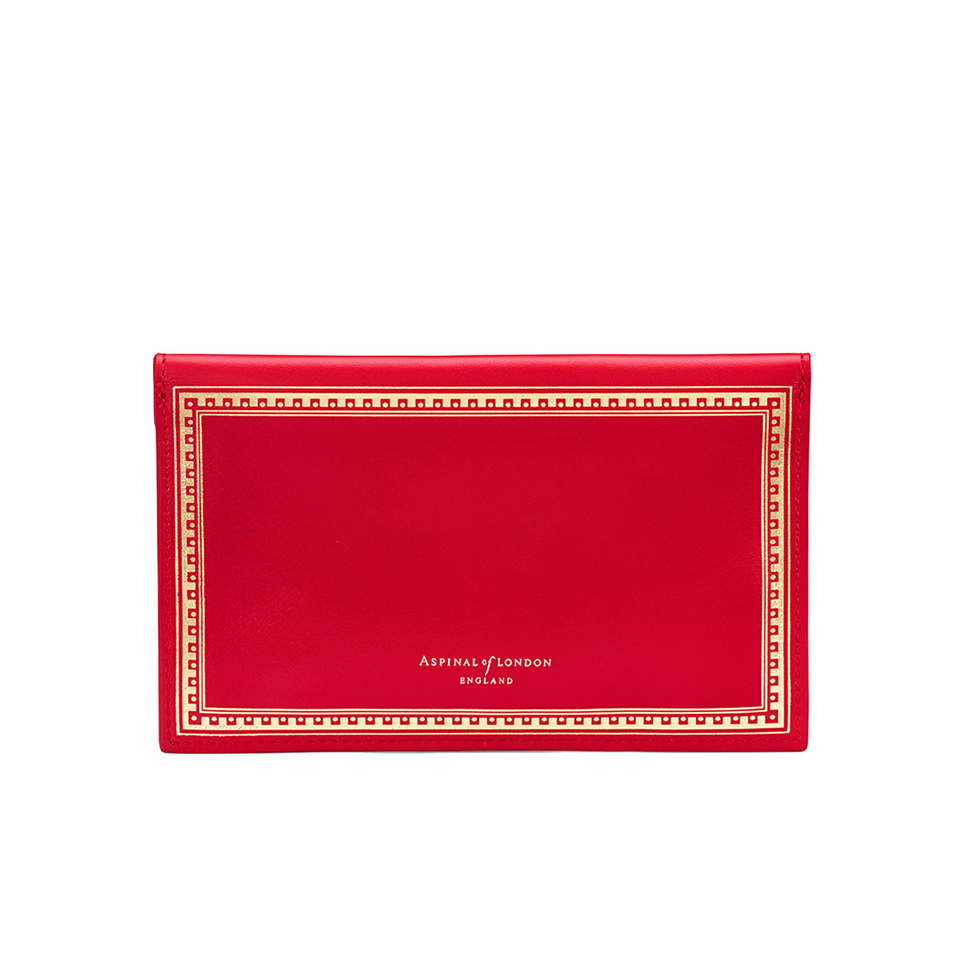 Aspinal of London Women's Envelope Purse - Red
