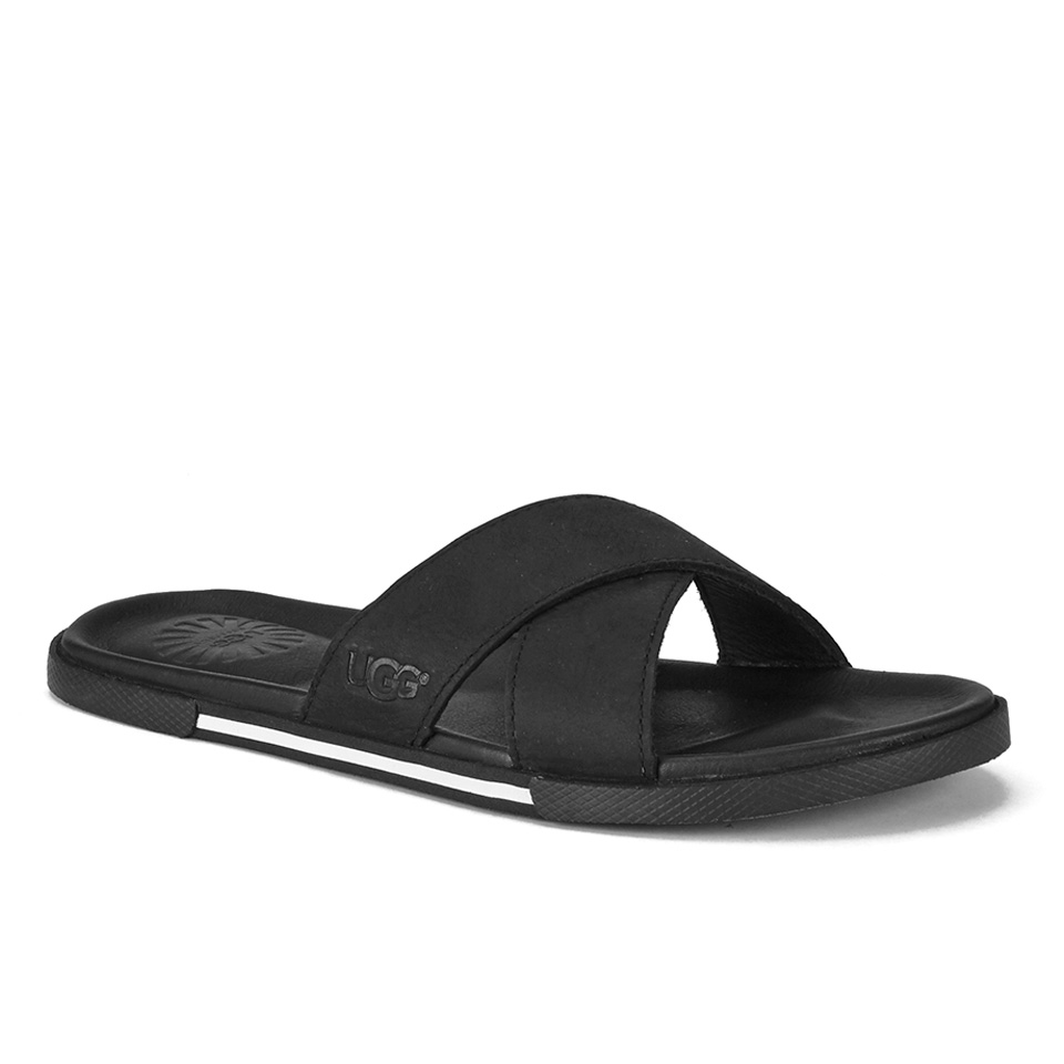 UGG Men s Ithan Nubuck Slide Sandals Black