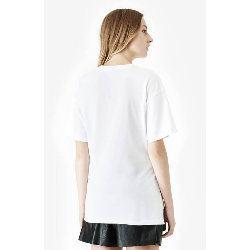 McQ Alexander McQueen Women's Zip T-Shirt - Optic White