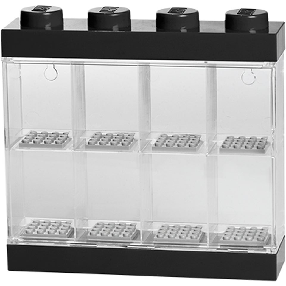LEGO Mini Figure Display (8 Minifigures) - Black | Zavvi UK