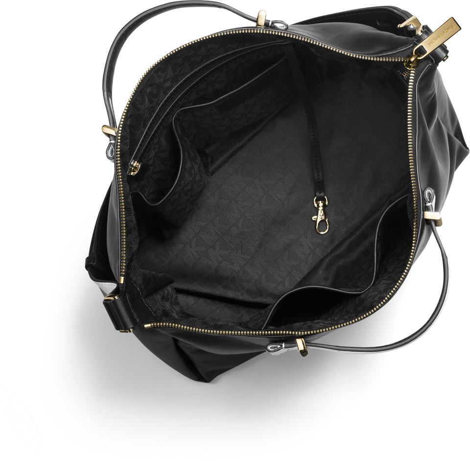 MICHAEL MICHAEL KORS Women's Chelsey Large Convertible Shoulder Bag - Black/White