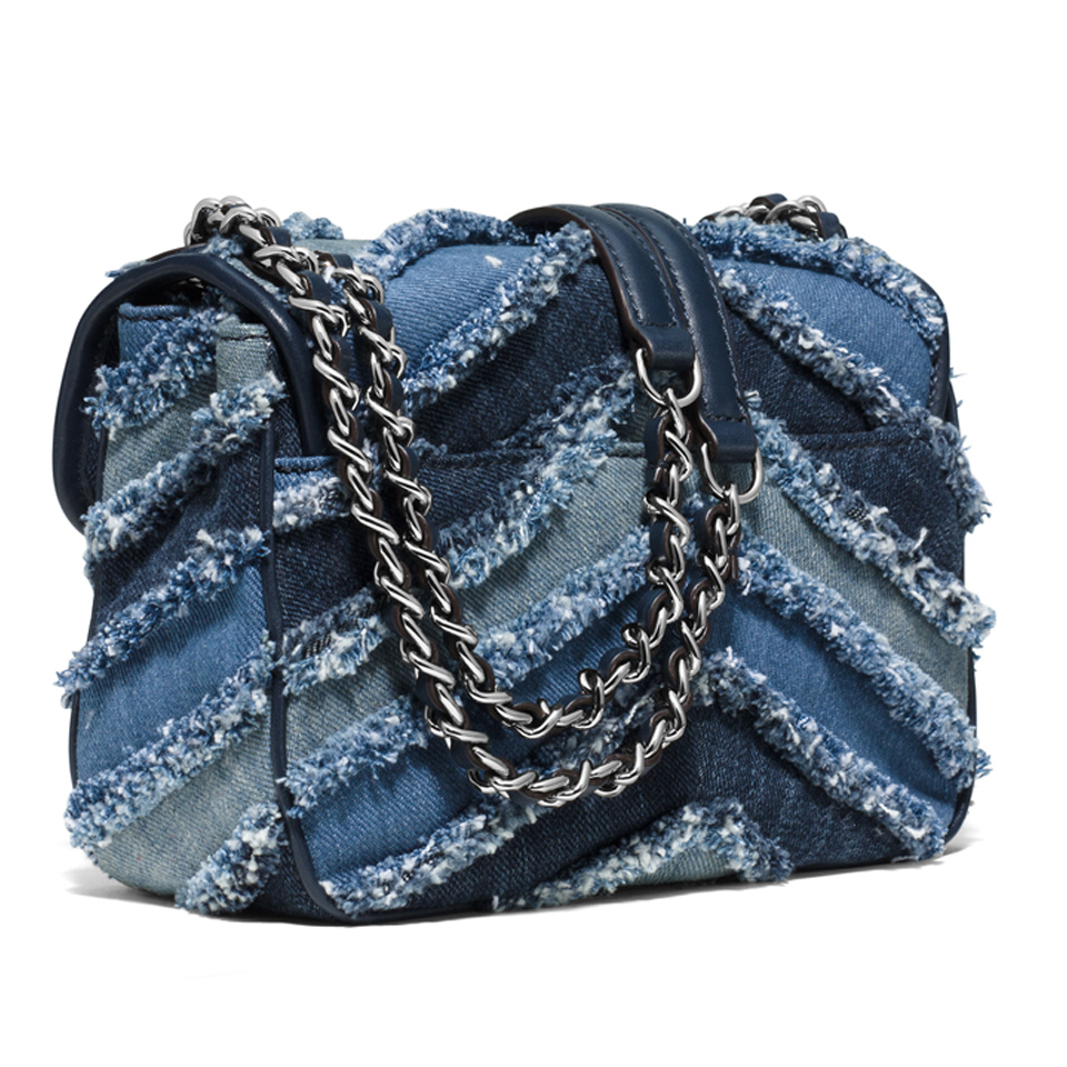 MICHAEL MICHAEL KORS Women's Sloan Small Denim Crossbody Bag - Multi/Blue